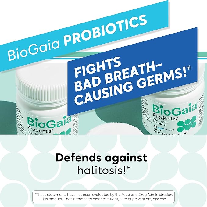BioGaia Prodentis 3-Pack | Dental Probiotic Lozenges | Promote Healthy Gums &amp Teeth | Defend Against Dental Problems | Replenish Oral Microbiome | Improve Oral Health | Mint Flavor | 90 Day Supply