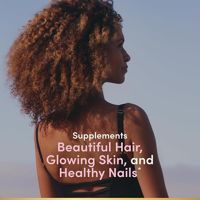 Nature's Bounty Optimal Solutions Advanced Hair Skin Nails 2X Biotin 80 Strawberry Gummies 40 Total Servings (Pack of 3)