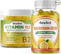 Migraine Relief - Vitamin B2 Gummies (Riboflavin) 400mg &amp Magnesium Oxide Gummies 400mg Headache Relief &amp Nervous System Support