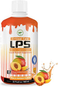 Nutritional Designs LPS Liquid Collagen &amp Whey Protein Supplement Sugar-Free Non-GMO Drink Promotes Healthy Skin &amp Hair for Men &amp Women. (Critical Care) Peach Mango