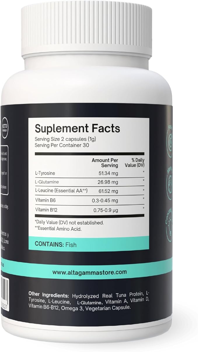 Nootropic Supplement - Focus Memory Booster Productivity &amp Energy Vitamins for Women &amp Men - Nootropics Brain Support Supplement with Vitamin B12 &amp L Tyrosine 60 Capsules