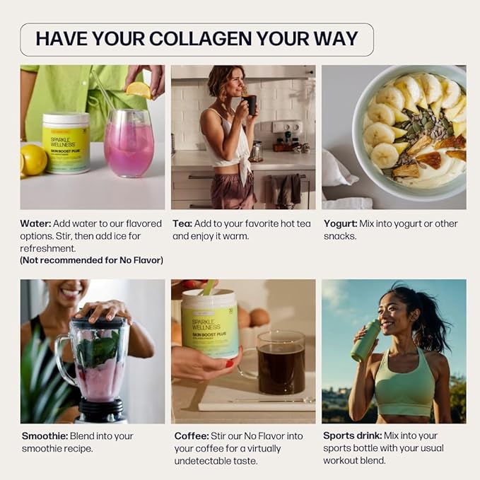 Sparkle Wellness VERISOL Bioactive Hydrolyzed Collagen Peptides | Collagen Powder Supplement with Vitamin C &amp Hyaluronic Acid for Hair Skin and Nail Health | Skin Boost Plus (Chocolate) [50-Serv