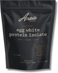 Anea Egg White Protein Isolate - Unflavored | 30g Protein | Fat-Free | 5.9g BCAA | Complete Amino Acid Profile | Dairy-Free Gluten-Free | Neutral Flavor for Shakes &amp Recipes | Made in GMP Facilit
