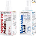 BetterYou Muscle and Joint Bundle - Magnesium Joint and Magnesium Muscle Body Spray - Essential Oils Spray Soothes Tired Muscles Instantly - 2 pc