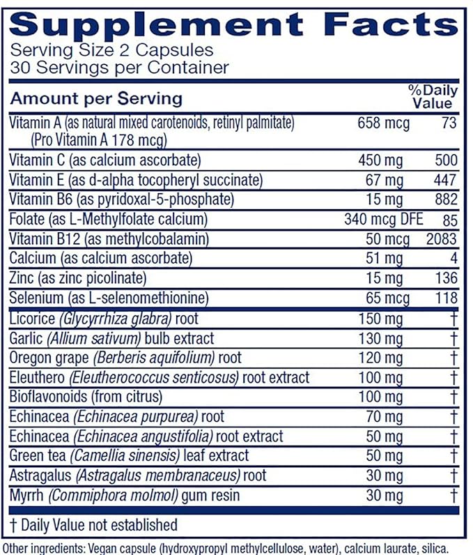 Vitanica Immune Symmetry Immune Support Vegan 60 Capsules