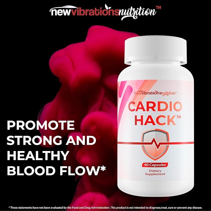 Cardio Hack - Our Best Healthy Pressure Pills To Increase BloodFlow &amp Circulatory Health - Poor Circulation Supplements - Circulation Supplement Cardio Care Formula For Heart Vein &amp Pressure