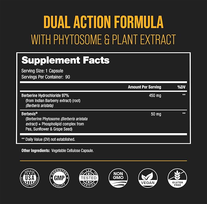 NutraChamps Complete Bone &amp Metabolic Support : Magnesium Zinc D3 &amp Berberine Duo
