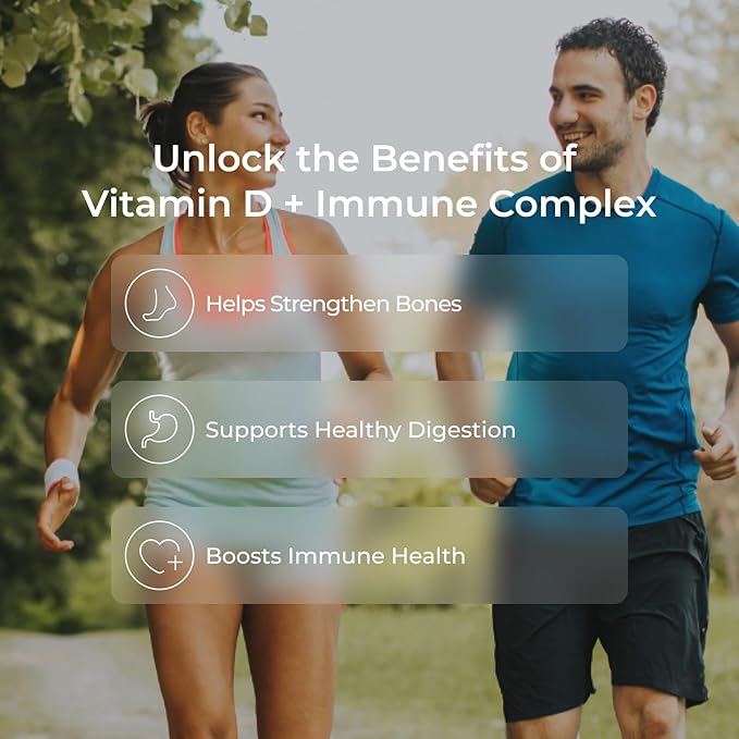 Livingood Daily Vitamin D3 K2 4000 IU Supplement 9-in-1 Dietary Supplement for Immune Support - Made with Vitamins D A E K2 Zinc Magnesium &amp Probiotic Blend for Maximum Absorption - 60 Capsu