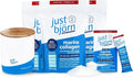 Just Bjorn Marine Collagen Peptide Powder Starter Kit Marine Collagen Peptide Powder On-The-Go Stick Packs (10 Sticks per Pack) | Skin Hair Nail and Joint Support + Hyaluronic Acid