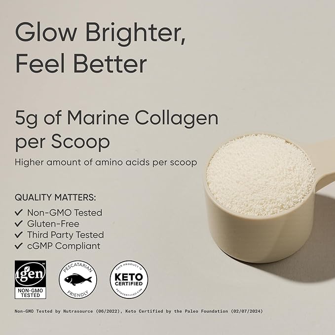 Sports Research Collagen Beauty Complex with Hyaluronic Acid Vitamin C + Biotin | Pescatarian Keto Certified &amp Non-GMO Verified - Unflavored (30 Servings)