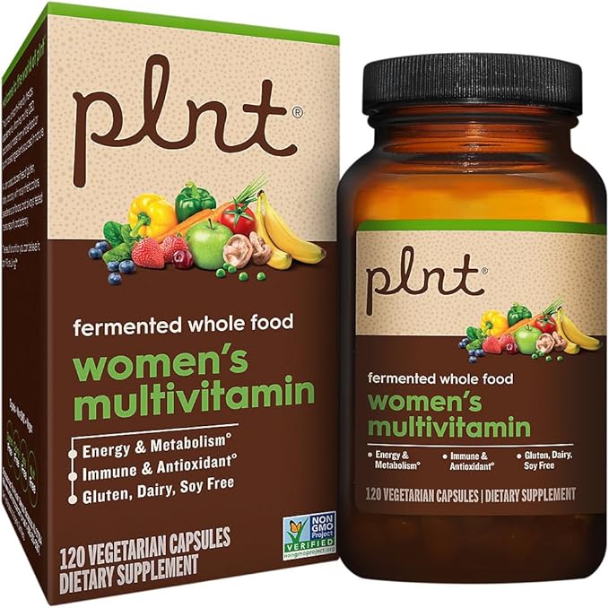 plnt Fermented Whole Food WomenaTMs Multivitamin (120 Vegan Capsules)