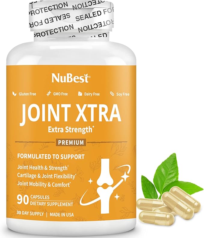 NuBest Joint Xtra - Joint Support Supplement | Joint Health Formula with Triple Joint Strength - Glucosamine Chondroitin Turmeric MSM | 1 Month Supply