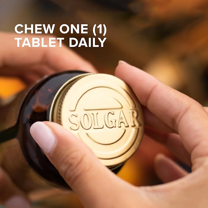 Solgar Vitamin D3 (Cholecalciferol) 25 mcg (1000 IU) Natural Strawberry Banana Swirl - 100 Chewable Tablets - Non-GMO Kosher - 100 Servings (Pack of 2)