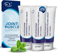 Dr. T Glucosamine Chondroitin Cream - Premium Formula with MSM and Collagen for Joint and Muscle Discomfort - Maintains Joint Strength Flexibility &amp Muscle Mobility - 4.23 oz / 120g (3 Pack)