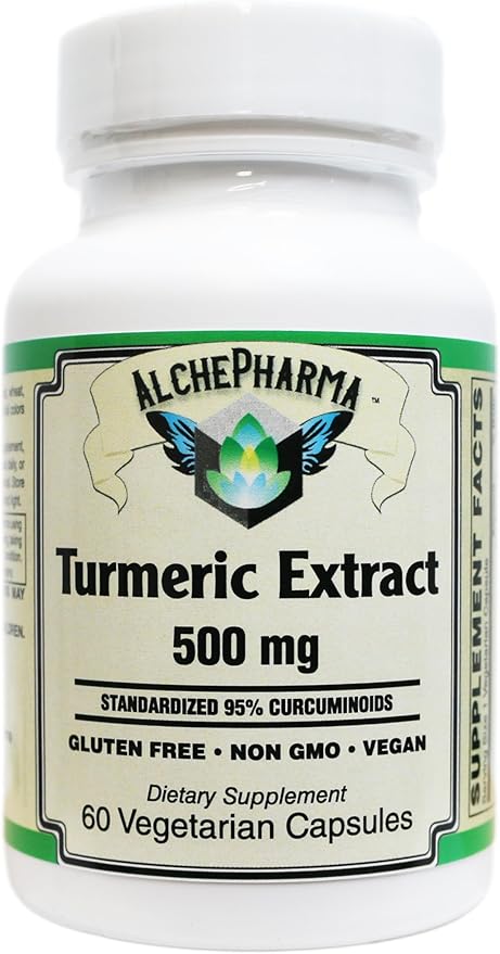 Turmeric Curcumin Supplement 500mg - Standardized to 95% Curcuminoids - Vegan Non-GMO Gluten Free