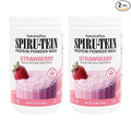 NaturesPlus SPIRU-TEIN Strawberry - 1.2 lbs Pack of 2 - Plant-Based Protein Shake - Non-GMO Vegetarian Gluten Free - 32 Total Servings