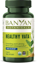 Banyan Botanicals Organic Healthy Vata –Grounding &amp Stability Supplement–with Ashwagandha Shatavari &amp Mucuna–Natural Support for Restful Sleep Dryness &amp Scattered Thoughts-90 Tablets-USD
