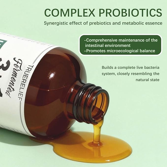 Women's Daily Probiotic + Prebiotic + Postbiotic Liquid 3-in-1 for Gut Health 10 Strains &amp 18 Fermented Herbs (1)