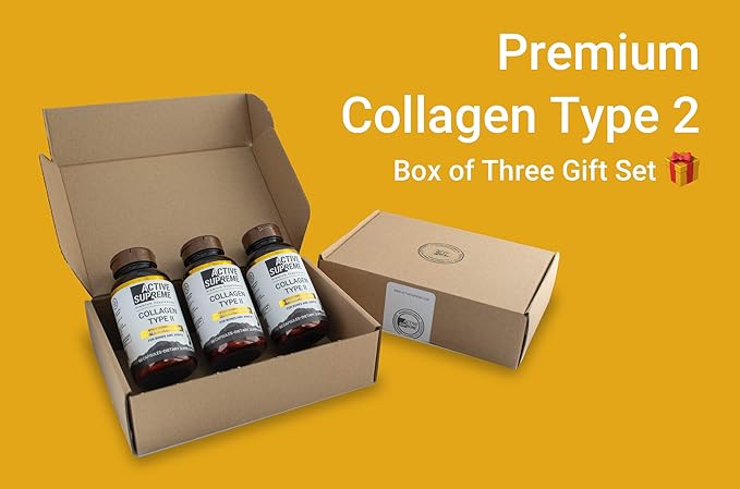 Type 2 Collagen for Joint Support | 270 Capsules (9 Month Supply) | Grass-Fed Hydrolyzed with Hyaluronic Acid &amp Vitamin C | Joint Health &amp Cartilage Support