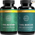 Primal Harvest Multivitamin &amp Magnesium Supplements for Women and Men Multi Vitamin Capsules and Magnesium Glycinate Pills Bundle