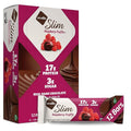 NuGo Slim Dark Chocolate Raspberry Truffle 17g Protein 2g Sugar 7g Fiber Low Net Carb Keto Friendly Gluten Free 12 Count