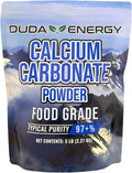 Duda Energy FGcc5f Food Grade 97+% Calcium Carbonate from Ground Limestone 5 lb.