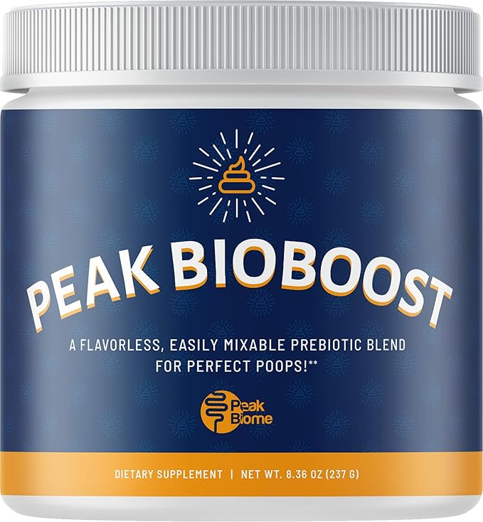 Peak BioBoost - Prebiotic Fiber Supplement - Flavorless Digestive Nutritional Supplements - Easy to Dissolve Prebiotic Powder - No Gluten Soy or Dairy - 1 Month Supply - 30 Servings