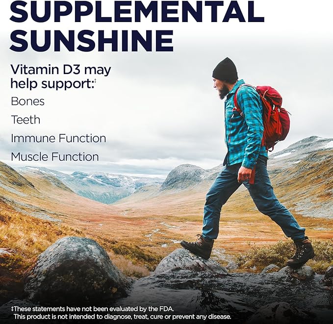 KAL Vitamin D3 2000 IU (50 mcg) DropIns - Liquid Vitamin D3 Drops - Bone Strength and Immune Support Supplement - Vegetarian 60-Day Guarantee Approx. 590 Servings 1.8oz