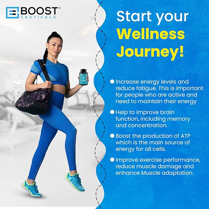 BoostCeuticals CoQ10 200mg Ubiquinone - Heart Health &amp Statin Muscle Support Cellular Energy Healthy Blood Pressure Range Powerful Antioxidant 90 Vegan Capsules