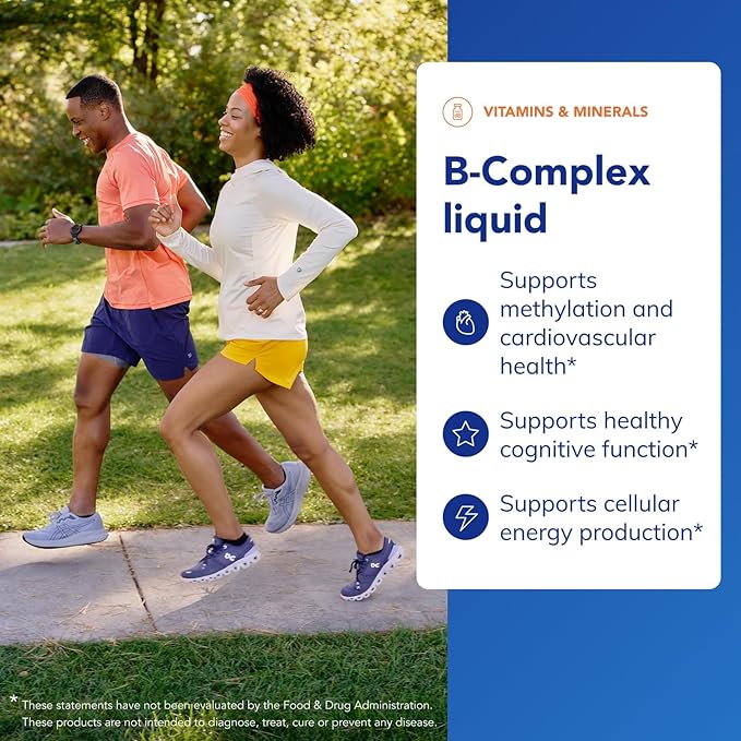 Pure Encapsulations B-Complex Liquid - Liquid Vitamin B Complex - for Nerve &amp Energy Metabolism* - Gluten Free &amp Vegetarian - 4.73 oz (140 mL)