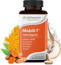 LifeSeasons Mobili-T - Joint Support Supplement - Reduces Aches &amp Discomforts - Increase Range of Motion - Rebuild Tissue &amp Cartilage - MSM Chondroitin Collagen Glucosamine &amp Turmeric - 12