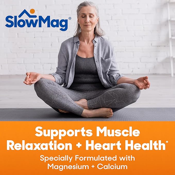 Jarrow Formulas Extra Strength Methyl B-12 1000 mcg &amp Methyl Folate 400 mcg + P-5-P &amp SlowMag Muscle + Heart Magnesium Chloride with Calcium Supplement to Support Muscle Relaxation