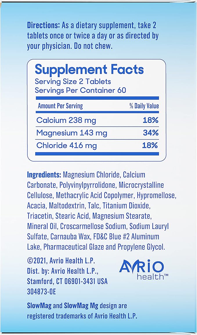 SlowMag Muscle + Heart Magnesium Chloride with Calcium Supplement &amp Jarrow Formulas Extra Strength Methyl Folate 400 mcg
