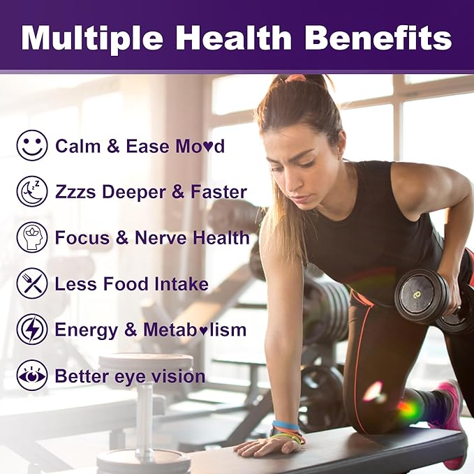 Saffron with Magnesium Glycinate Gummies 2 Months Supply -Sugar Free Magnesium 400/200mg w/SaffronRhodiolaRosemary B6B12D3 for S-leep CalmFocus Relax Nerve Melatonin Free Gummies