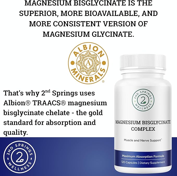 Magnesium Bisglycinate + Vitamin D3 K2 Complex Bundle | Bone Strength Muscle Relaxation Calcium Support Immunity Heart Health &amp Daily Wellness