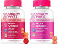 SmartyPants Mother &amp Daughter Daily Nutrition Bundle: Women’s + Teen Girl Multivitamin Gummies with Omega-3 Biotin Vitamins D3 B12 A &amp Zinc Gluten Free Non-GMO 90 &amp 60 Count (Pack of