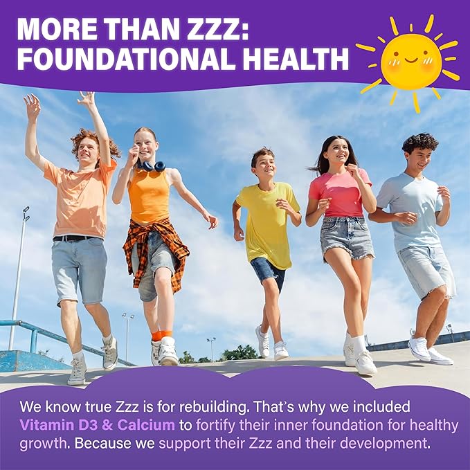 Teens Melatonin Gummies Supplement - 1.5mg Precise Dose with Magnesium GABA L-Theanine &amp Lemon Balm - Natural Zzz Support for Late-Night Study &amp Big Test Nights - Non-Habit Forming Sugar-Fr