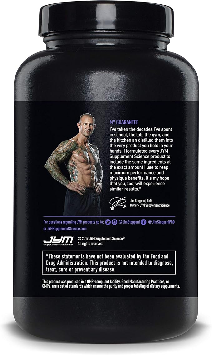 ZMA JYM Zinc &amp Magnesium Supplement - Zinc Magnesium and Vitamin B6 YM Supplement Science 90 Vegetarian Capsules