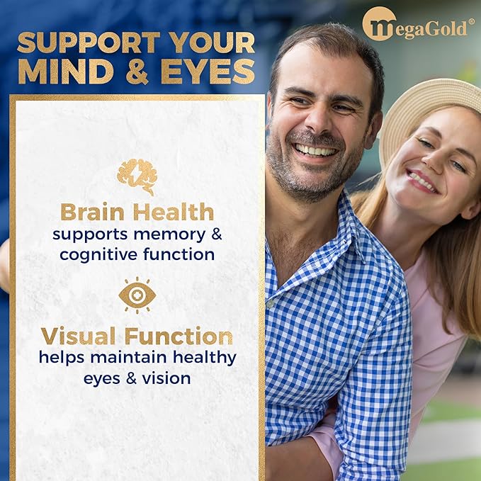 DHA 1000 Fish Oil Omega 3 Supplement - High DHA &amp 1000mg of Omega-3 Fatty Acids Burpless Fish Oil Capsules for Men and Women Supports Brain and Eye Health* - 120 Count Mini Softgels