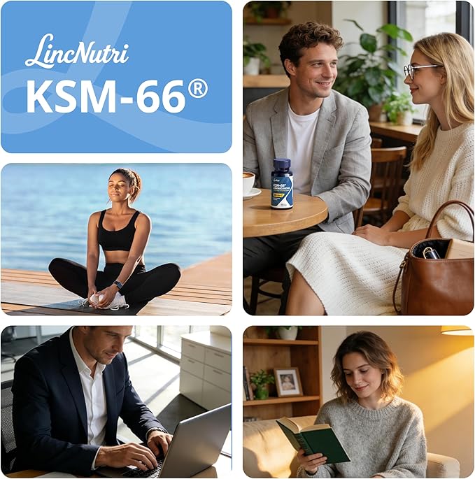 KSM-66 Ashwagandha Supplements | Ashwagandha Root Extract for Women &amp Men | 10-in-1 Adaptogen Complex for Cortisol Manager Stress Energy &amp Immune Support | 60 Vegan Capsules