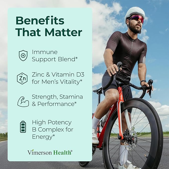 Multivitamin for Men with Vitamins and Minerals for Energy Focus and Immune Health – Premium Daily Mens Multivitamins &amp Multiminerals – 60 Liquid Capsules