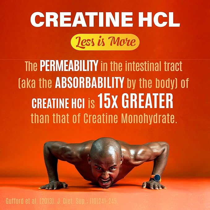 Creatine HCL with Shilajit - Workout Supplement for Men &amp Women Muscle Builder Endurance Strength Superior to Monohydrate: Instantized for Max Absorption No Load No Bloat - 120 Vegan Caps