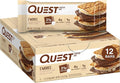 Quest Nutrition S'Mores Protein Bars 21g Protein 1g Sugar 4g Net Carb Gluten Free Keto Friendly 12 Count