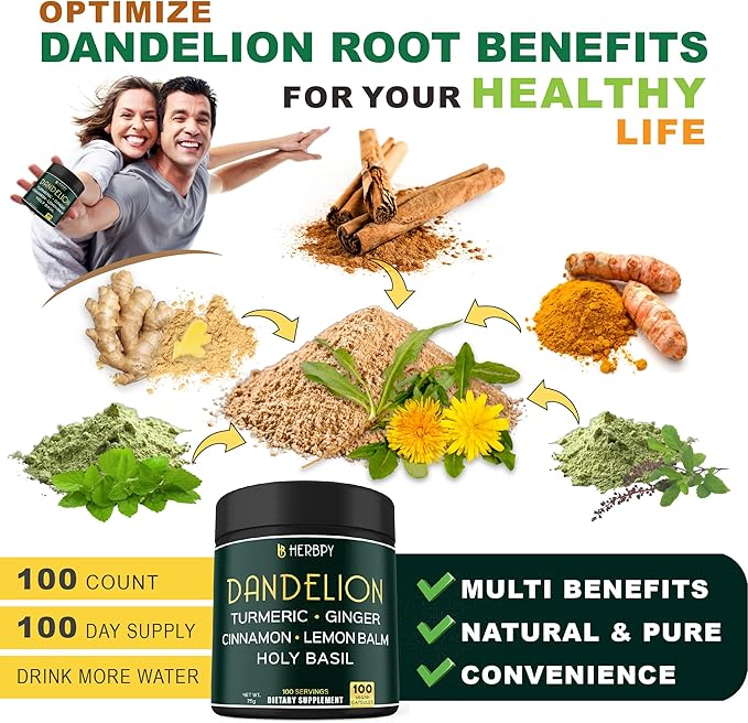 Bundle 6in1 Magnesium Glycinate Supplement &amp 6in1 Dandelion Supplement