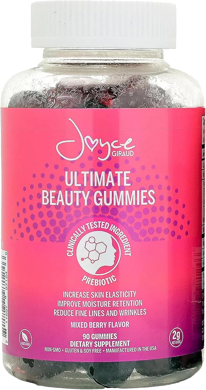 Joyce Giraud Ultimate Beauty Gummies 30-Day Supply Supports Skin Hydration &amp Healthy Skin Tone 90 Gummies