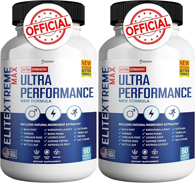 EliteXtreme Max Male Health Supplement – with Calcium Zinc &amp Proprietary Blend for Vitality &amp Strength 120 Capsules (2 Pack)