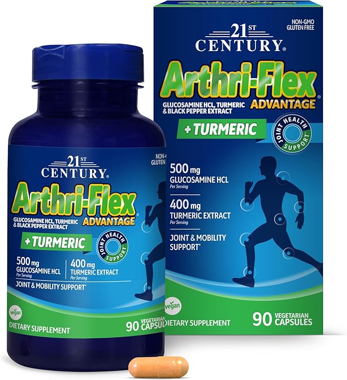 21st Century Arthri-Flex Advantage Plus Turmeric Vegetarian Capsules 90 Count