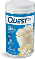 Quest Nutrition Vanilla Milkshake Protein Powder 24g of Protein 1g of Sugar Low Carb Gluten Free 1.6 Pound 23 servings