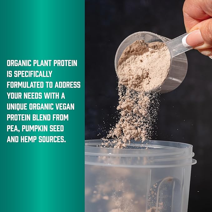 Now Sports Organic Plant Protein Vanilla Flavor Vegan Powder 1 lb.