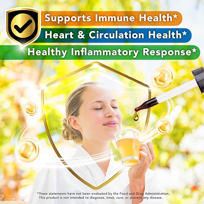 LOVITA Bulk Immune Bundle - 4 Propolis &amp 4 Echinacea Liquid Extracts 18% Bioflavonoids Alcohol-Free Herbal Supplement ([Total] Pc)